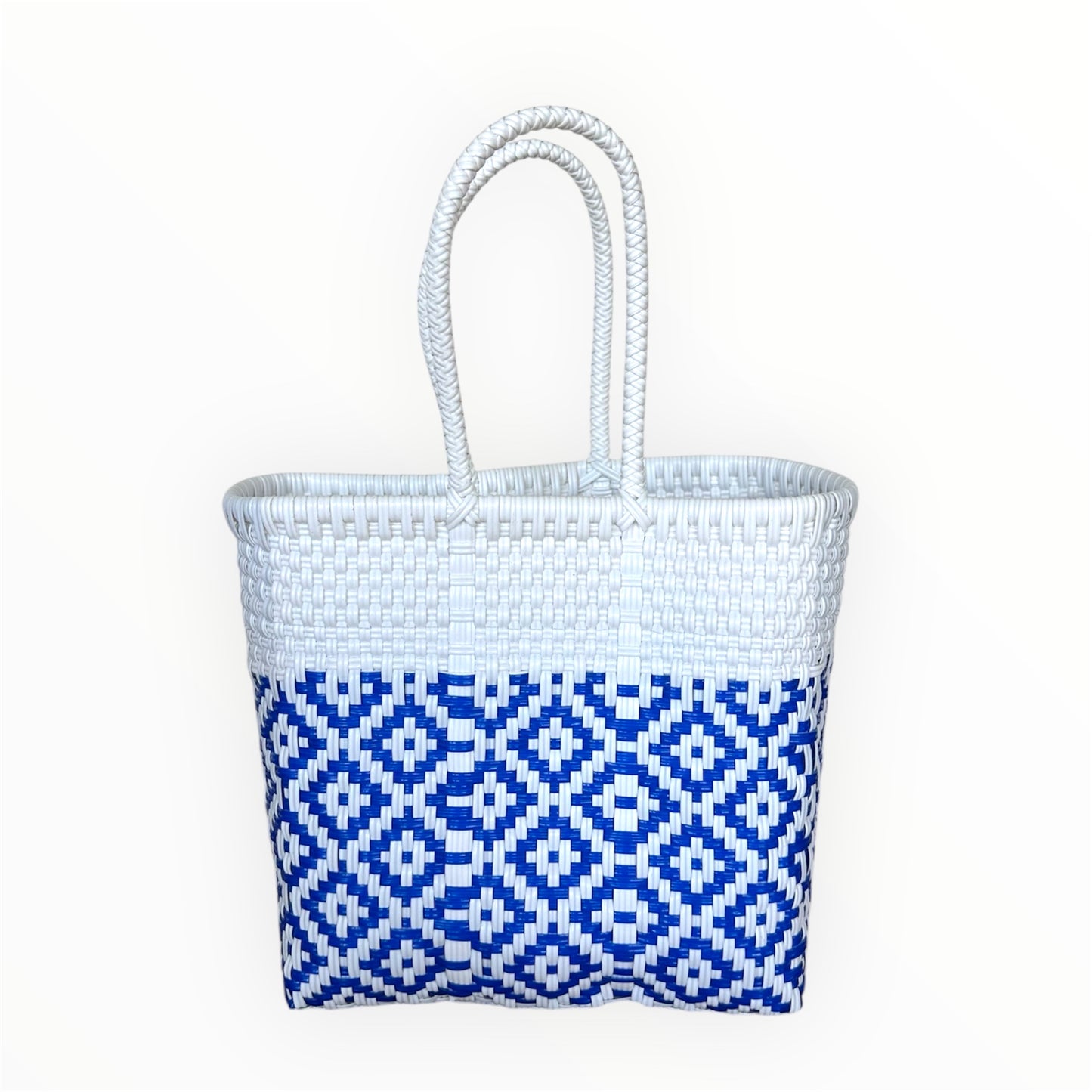 Mini - Handwoven Recycled Plastic Tote Bag