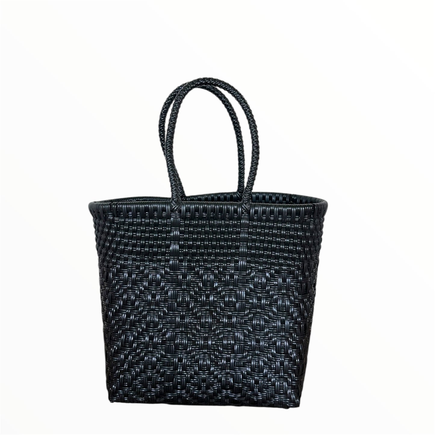 Mini - Handwoven Recycled Plastic Tote Bag