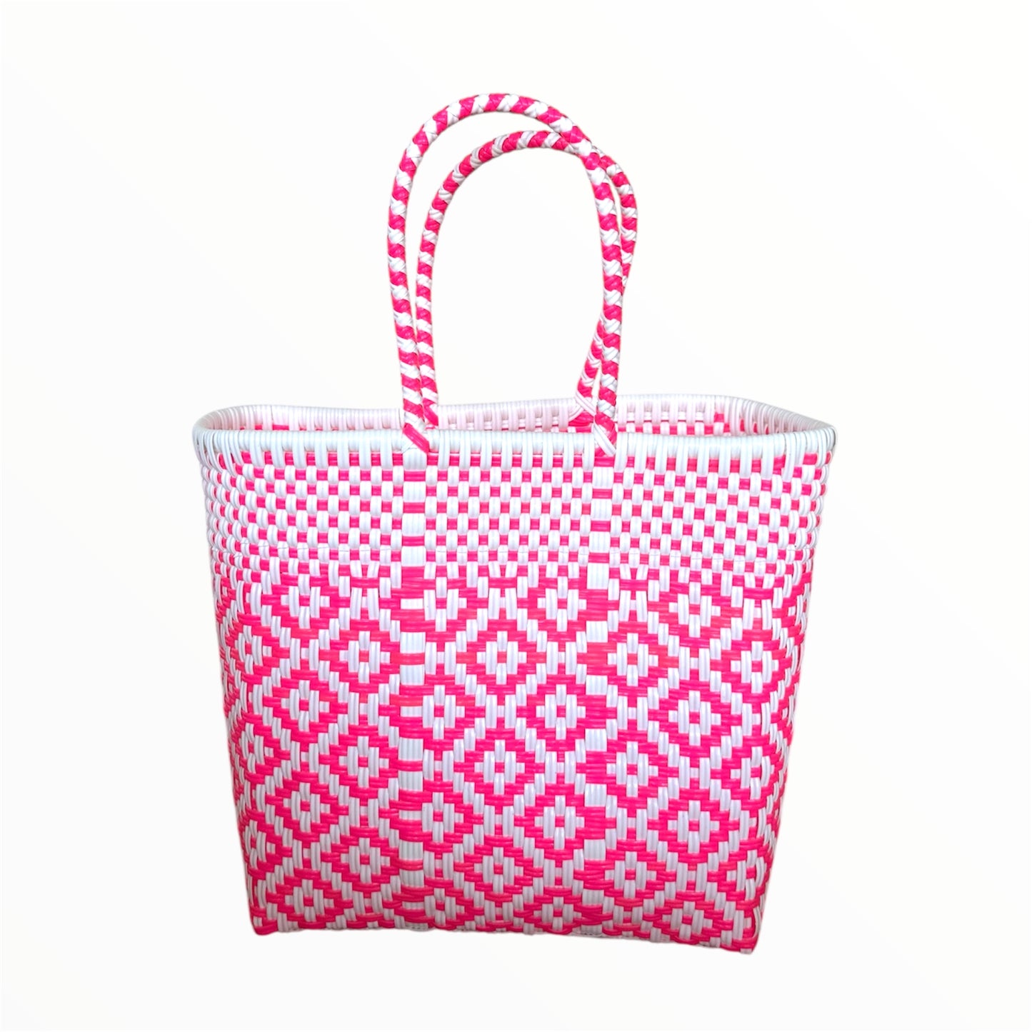 Mini - Handwoven Recycled Plastic Tote Bag