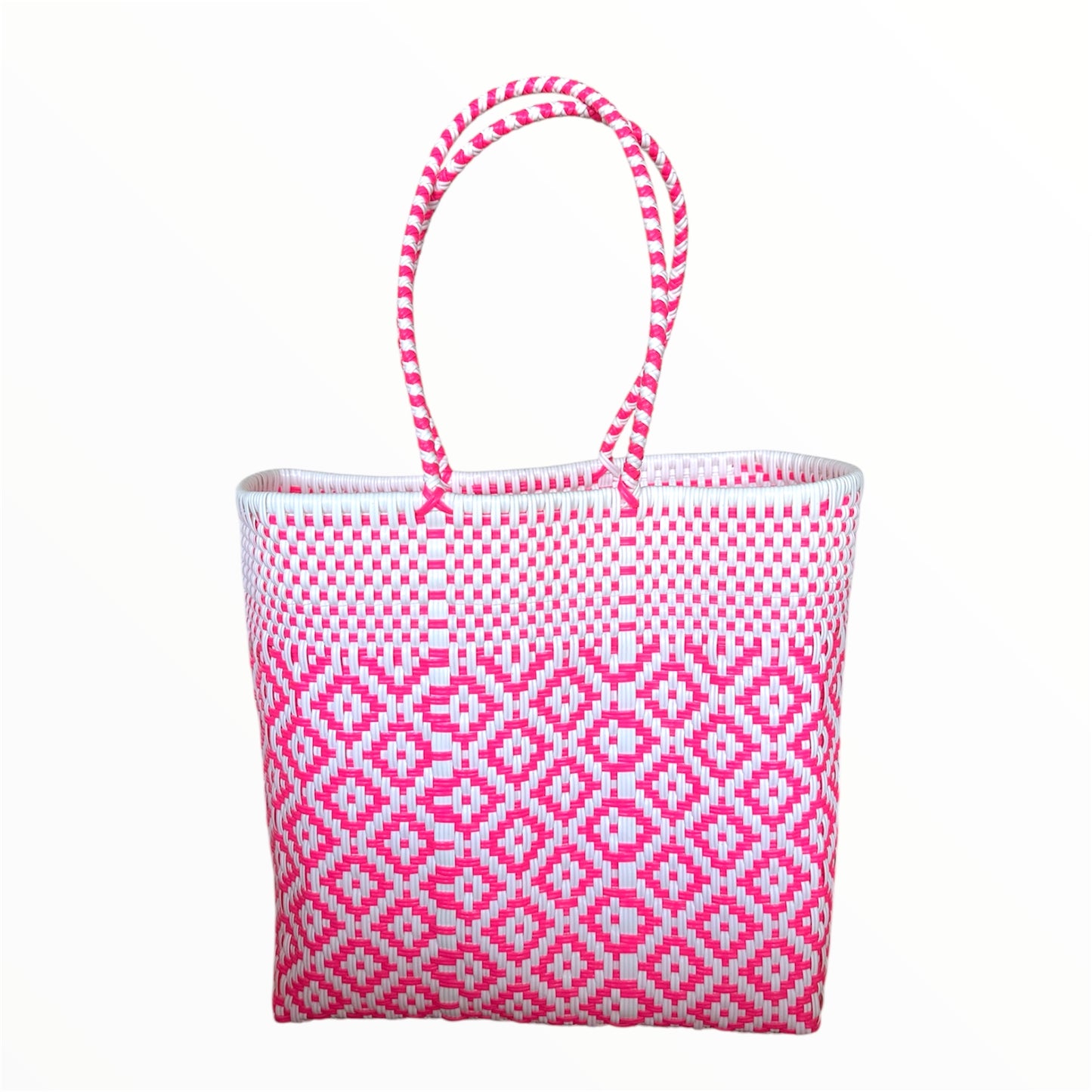 Handwoven Recycled Plastic Tote Bag
