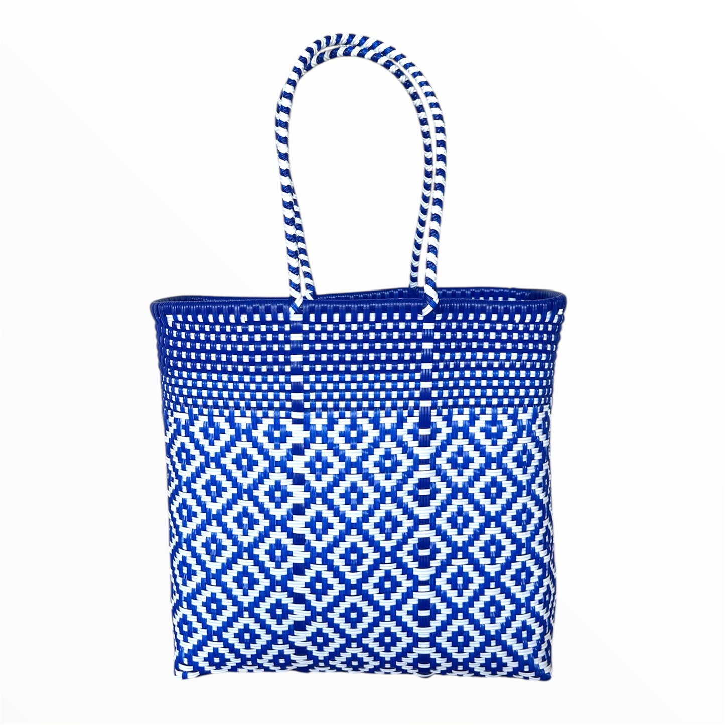 Handwoven Recycled Plastic Tote Bag
