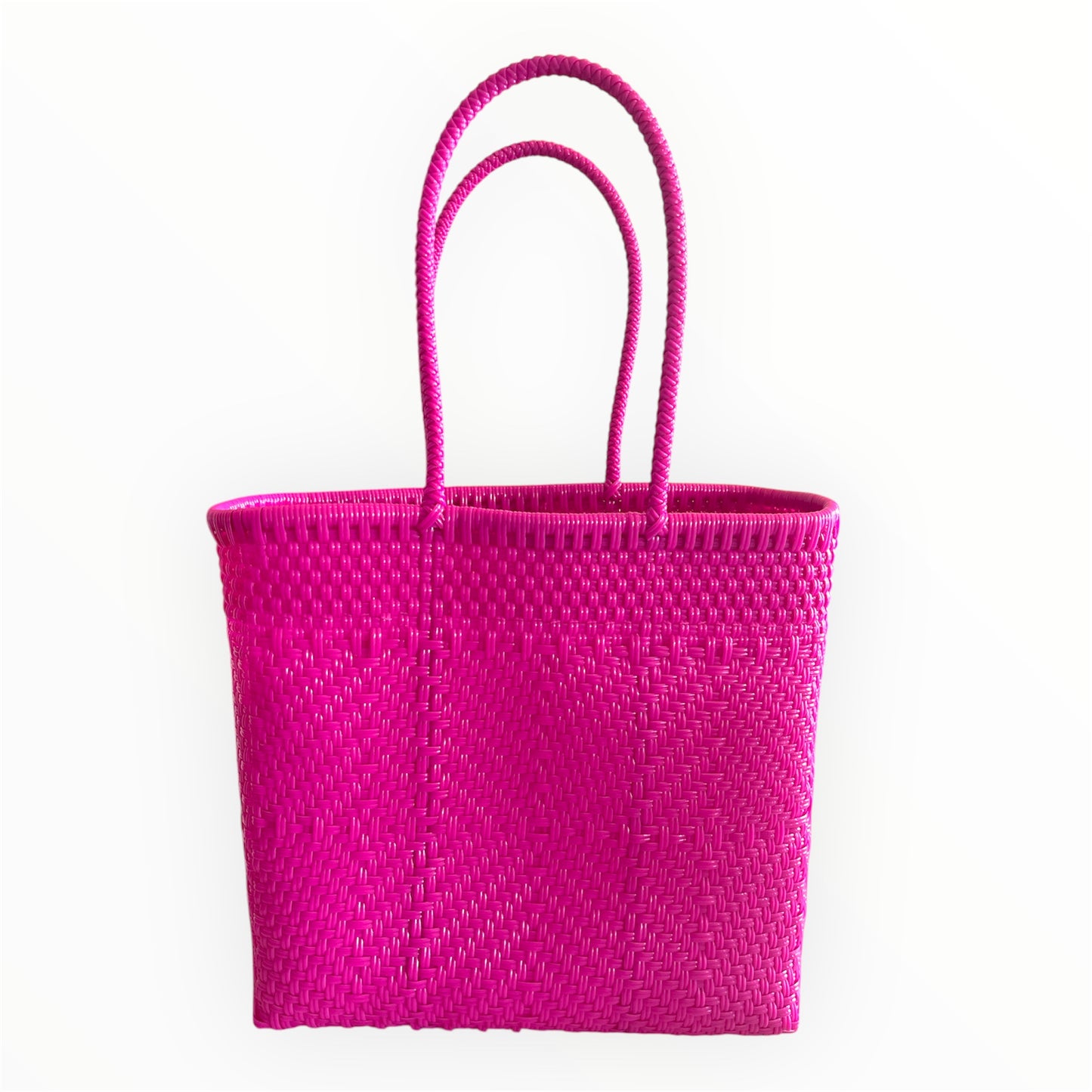 Handwoven Recycled Plastic Tote Bag