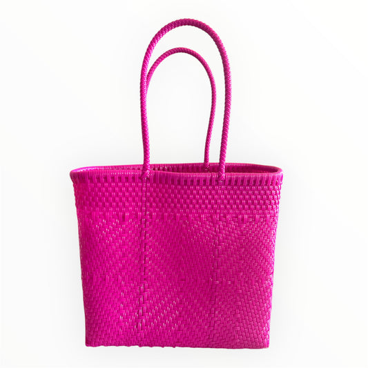 Handwoven Recycled Plastic Tote Bag
