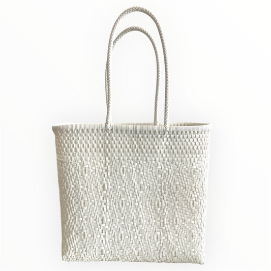 Handwoven Recycled Plastic Tote Bag
