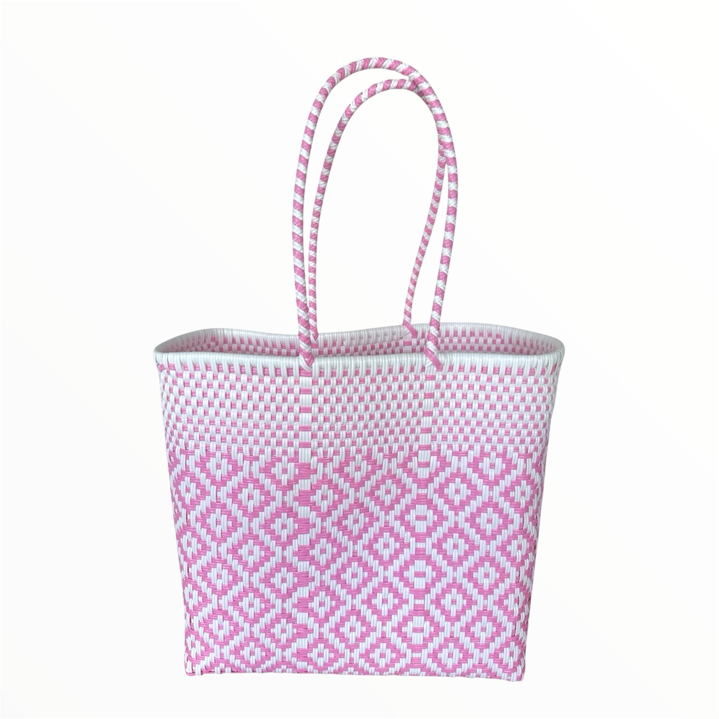 Handwoven Recycled Plastic Tote Bag